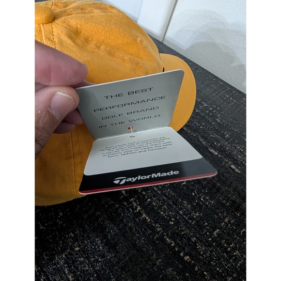 Taylor Made Hat L/XL Yellow Black R7 Golf Club Baseball Hat Cap Adult NWT RARE - Picture 6 of 9